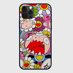 Чехол для iPhone 12 Pro Max Takashi Murakami кричащий арт, цвет: 3D-черный