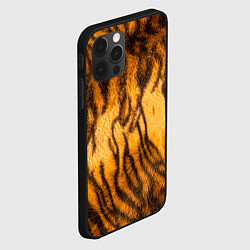 Чехол для iPhone 12 Pro Max Шкура тигра 2022, цвет: 3D-черный — фото 2