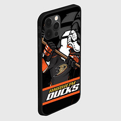 Чехол для iPhone 12 Pro Max Анахайм Дакс, Anaheim Ducks, цвет: 3D-черный — фото 2