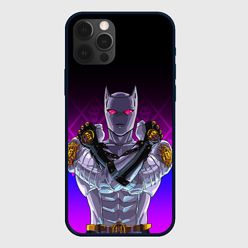 Чехол iPhone 12 Pro Max JOJO KILLER QUEEN КОРОЛЕВА УБИЙЦА FIRE STYLE / 3D-Черный – фото 1