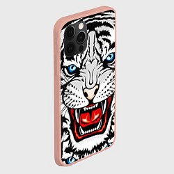 Чехол для iPhone 12 Pro Max БЕЛЫЙ ТИГР СИМВОЛ НОВОГО ГОДА 2022 WHITE TIGER, цвет: 3D-светло-розовый — фото 2