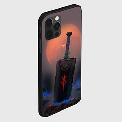 Чехол для iPhone 12 Pro Max БЕРСЕРК МЕЧ С КЛЕЙМОМ, цвет: 3D-черный — фото 2