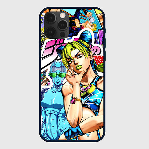 Чехол iPhone 12 Pro Max JoJos Bizarre Adventure - Джолин Кудзё / 3D-Черный – фото 1