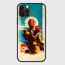 Чехол iPhone 12 Pro Max One Punch-Man Эпичный Сайтама