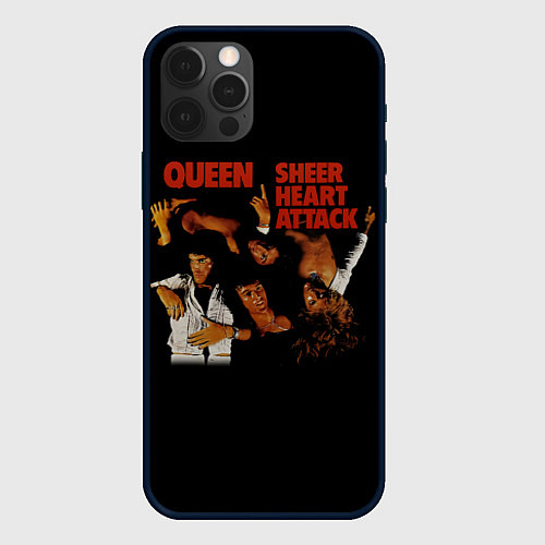 Чехол iPhone 12 Pro Max Sheer Heart Attack - Queen / 3D-Черный – фото 1