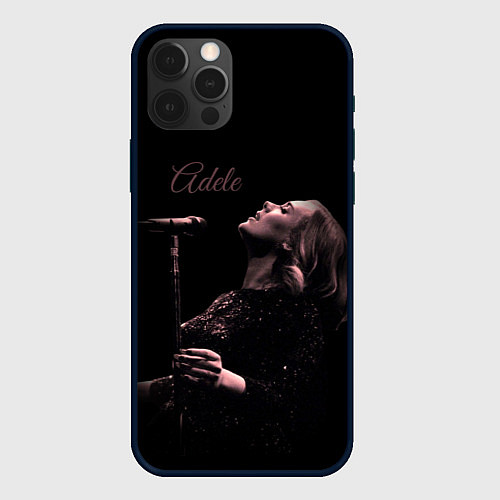 Чехол iPhone 12 Pro Max Песнь Адель / 3D-Черный – фото 1