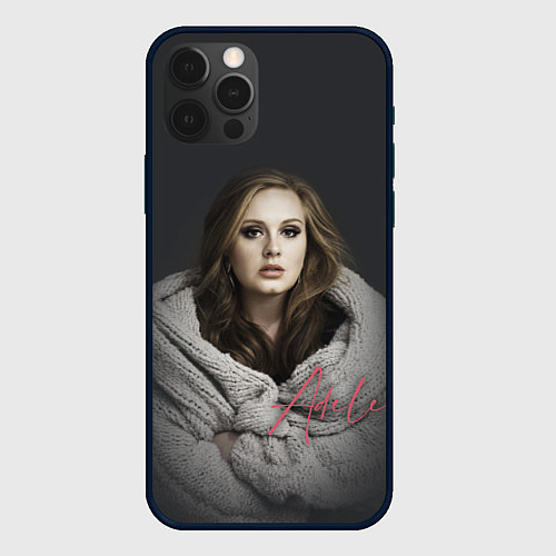Чехол iPhone 12 Pro Max Фото Адель / 3D-Черный – фото 1