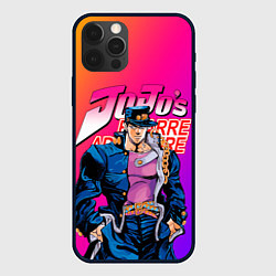 Чехол для iPhone 12 Pro Max JOJO BIZARRE ADVENTURE ДЖО ДЖО ГРАДИЕНТ, цвет: 3D-черный