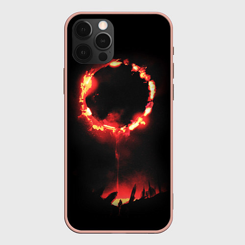 Чехол iPhone 12 Pro Max DARK SOULS PRAISE THE SUN / 3D-Светло-розовый – фото 1