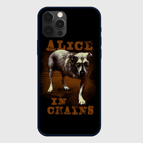 Чехол iPhone 12 Pro Max Alice in chains Dog / 3D-Черный – фото 1