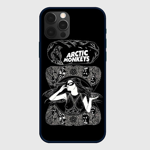 Чехол iPhone 12 Pro Max Arctic monkeys Art / 3D-Черный – фото 1