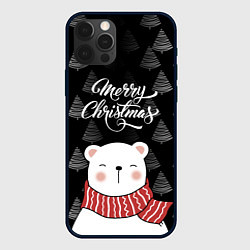 Чехол iPhone 12 Pro Max MERRY CHRISTMAS BEARS