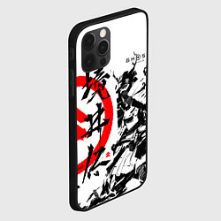 Чехол для iPhone 12 Pro Max Ghost of Tsushima Самурай, цвет: 3D-черный — фото 2