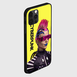 Чехол для iPhone 12 Pro Max Cyberpunk Панк, цвет: 3D-черный — фото 2