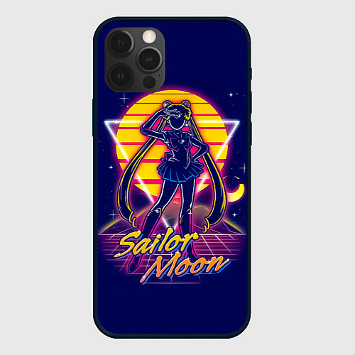 Чехол iPhone 12 Pro Max Сейлор Мун космос / 3D-Черный – фото 1