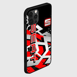 Чехол для iPhone 12 Pro Max SEAT СЕАТ, цвет: 3D-черный — фото 2