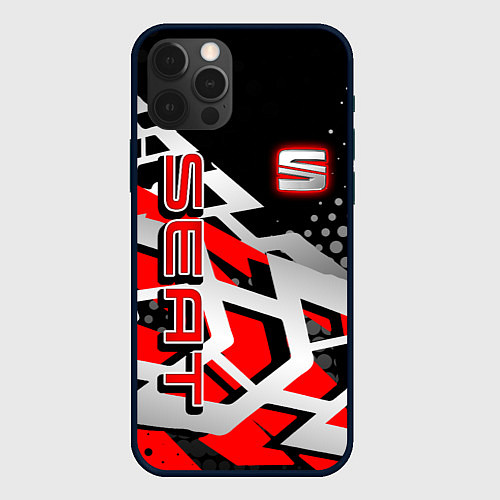 Чехол iPhone 12 Pro Max SEAT СЕАТ / 3D-Черный – фото 1