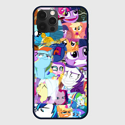 Чехол iPhone 12 Pro Max My Little Pony Персонажи