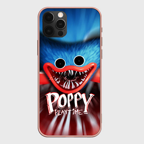 Чехол iPhone 12 Pro Max ХАГИ ВАГИ, Я ТЕБЯ ПОЙМАЛ POPPY PLAYTIME ИГРА / 3D-Светло-розовый – фото 1