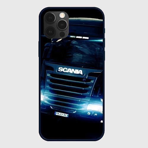 Чехол iPhone 12 Pro Max SCANIA Дальнобой 2022 / 3D-Черный – фото 1