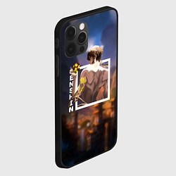 Чехол для iPhone 12 Pro Max Чжун Ли Zhongli, Genshin Impact, цвет: 3D-черный — фото 2