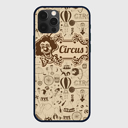 Чехол для iPhone 12 Pro Max Цирк винтажный, цвет: 3D-черный