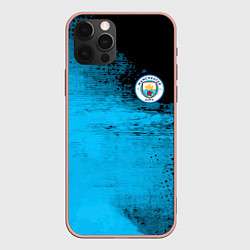 Чехол iPhone 12 Pro Max Manchester City голубая форма