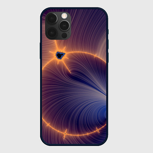 Чехол iPhone 12 Pro Max Black Hole Tribute design / 3D-Черный – фото 1