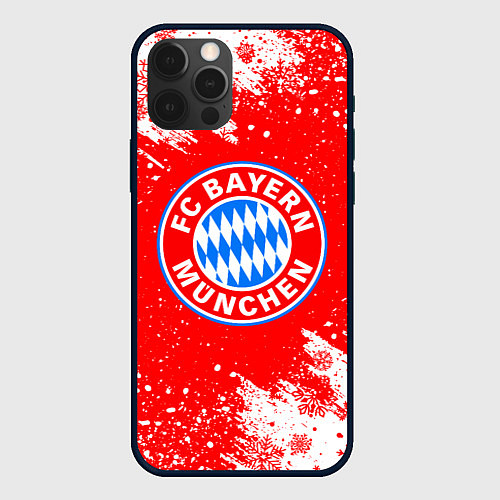 Чехол iPhone 12 Pro Max НОВОГОДНИЙ BAYERN MUNCHEN СВИТЕР НОВОГОДНИЙ / 3D-Черный – фото 1