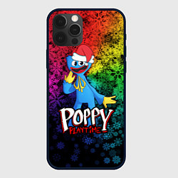 Чехол для iPhone 12 Pro Max POPPY PLAYTIME НОВОГОДНИЙ ПОППИ ПЛЕЙТАЙМ, цвет: 3D-черный