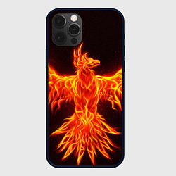 Чехол для iPhone 12 Pro Max ОГНЕННЫЙ ФЕНИКС FIRE PHOENIX, цвет: 3D-черный