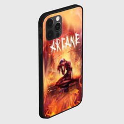 Чехол для iPhone 12 Pro Max JINX В ОГНЕ, АРКЕЙН LEAGUE OF LEGENDS, цвет: 3D-черный — фото 2