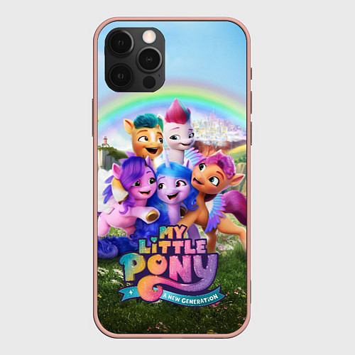 Чехол iPhone 12 Pro Max My Little Pony: A New Generation / 3D-Светло-розовый – фото 1