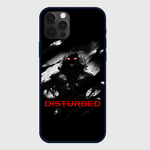 Чехол iPhone 12 Pro Max DISTURBED THE GUY ЛИЦО ДЕМОНА / 3D-Черный – фото 1