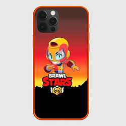 Чехол для iPhone 12 Pro Max Brawl Stars - Max, цвет: 3D-красный