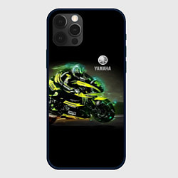 Чехол iPhone 12 Pro Max YAMAHA - famous racing team!
