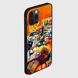 Чехол для iPhone 12 Pro Max Deep Rock Galactic герои, цвет: 3D-черный — фото 2