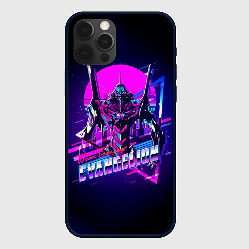 Чехол iPhone 12 Pro Max Ева 01 - Neon Genesis Evangelion / 3D-Черный – фото 1