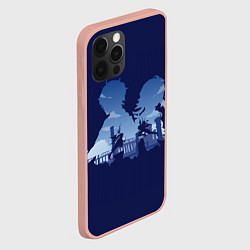 Чехол для iPhone 12 Pro Max ГЕРОИ ГЕНШИН ИМПАКТ АРТ, цвет: 3D-светло-розовый — фото 2