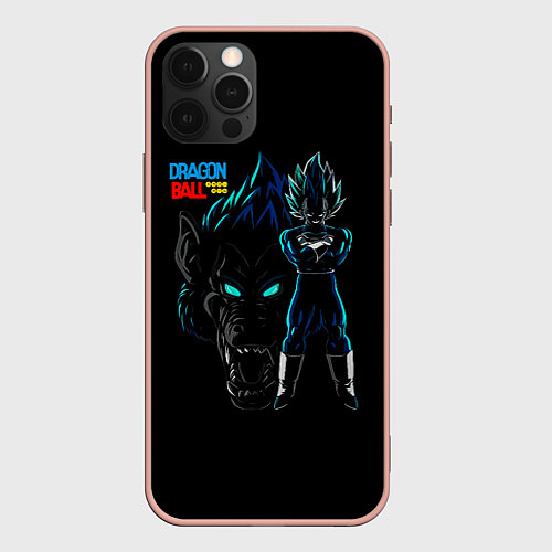 Чехол iPhone 12 Pro Max Dragon Ball Z Dark / 3D-Светло-розовый – фото 1