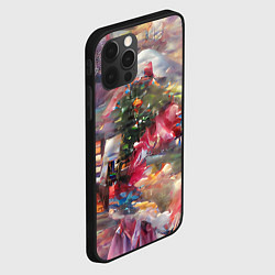 Чехол для iPhone 12 Pro Max Ностальгия Рождества, цвет: 3D-черный — фото 2