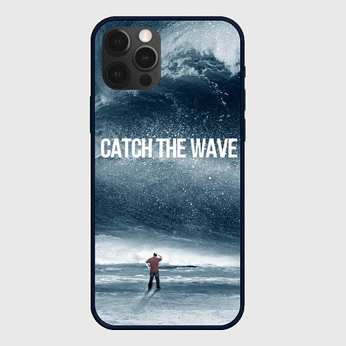 Чехол iPhone 12 Pro Max Волна мыслей / 3D-Черный – фото 1