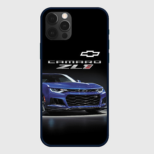 Чехол iPhone 12 Pro Max Chevrolet Camaro ZL1 Motorsport / 3D-Черный – фото 1