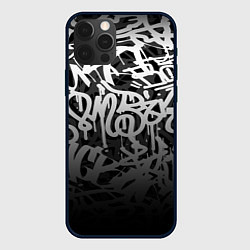 Чехол iPhone 12 Pro Max GRAFFITI WHITE TAGS ГРАФФИТИ