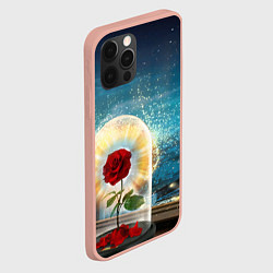Чехол для iPhone 12 Pro Max Роза в Колбе, цвет: 3D-светло-розовый — фото 2