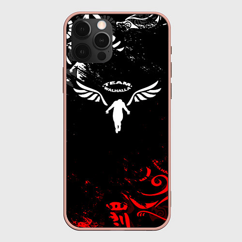 Чехол iPhone 12 Pro Max WALHALLA TEAM LOGOBOMBING TOKYO REVENGERS / 3D-Светло-розовый – фото 1