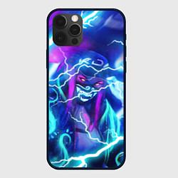 Чехол iPhone 12 Pro Max KDA FLASHLIGHT NEON КДА В МАСКЕ LEAGUE OF LEGENDS