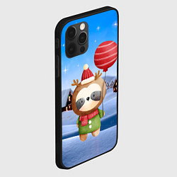 Чехол для iPhone 12 Pro Max Панда в костюме оленя, цвет: 3D-черный — фото 2