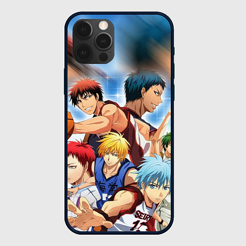 Чехол iPhone 12 Pro Max KUROKO BASKETBALL КОМАНДА / 3D-Черный – фото 1