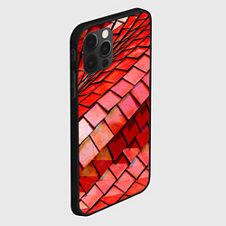 Чехол для iPhone 12 Pro Max Красная спартаковская чешуя, цвет: 3D-черный — фото 2